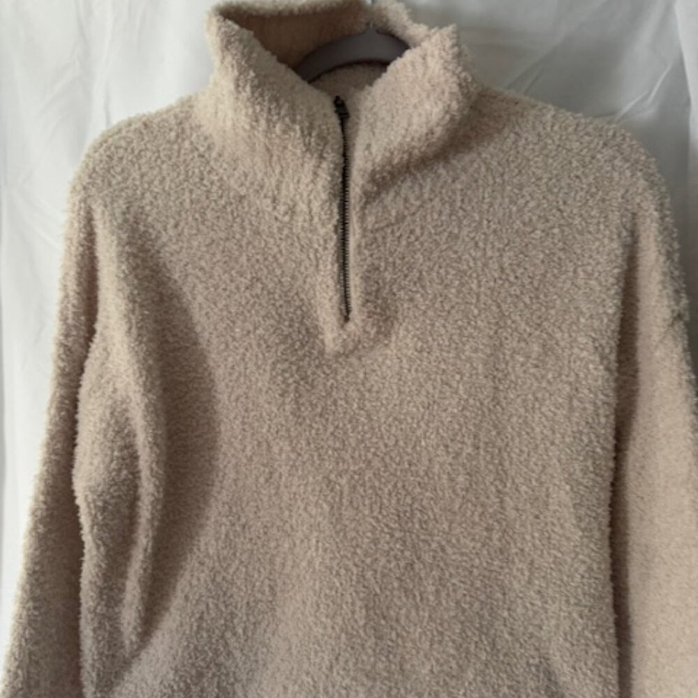 Quarter Zip Cropped Sweater